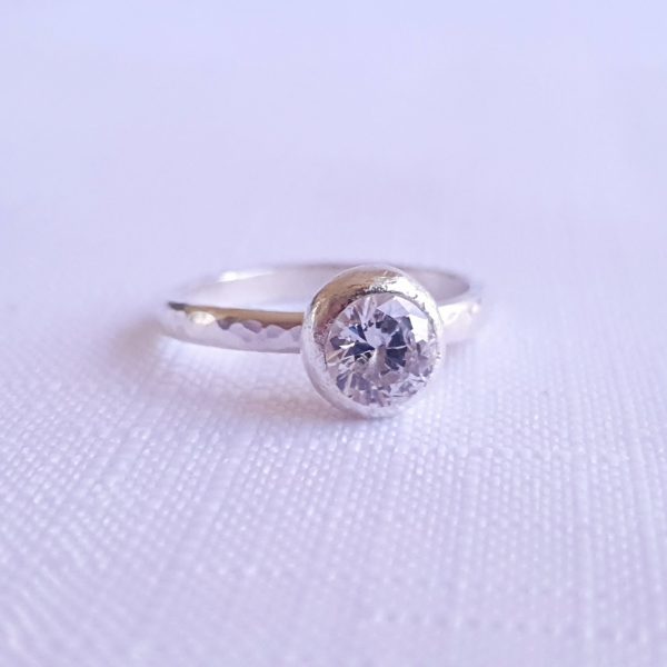 Cubic Zirconia Engagement Ring
