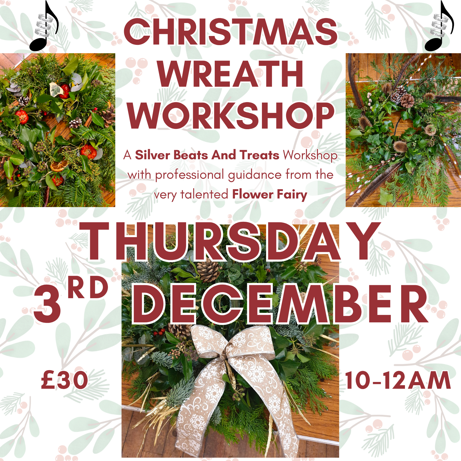Christmas Wreath Thursday 3rd July MORNING